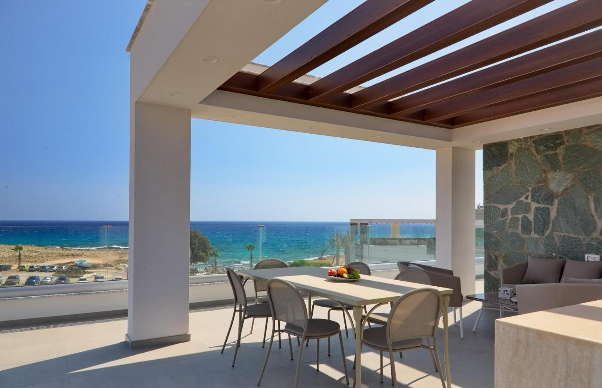 Beachfront Luxury Villa Idania Ayía Nápa Extérieur photo