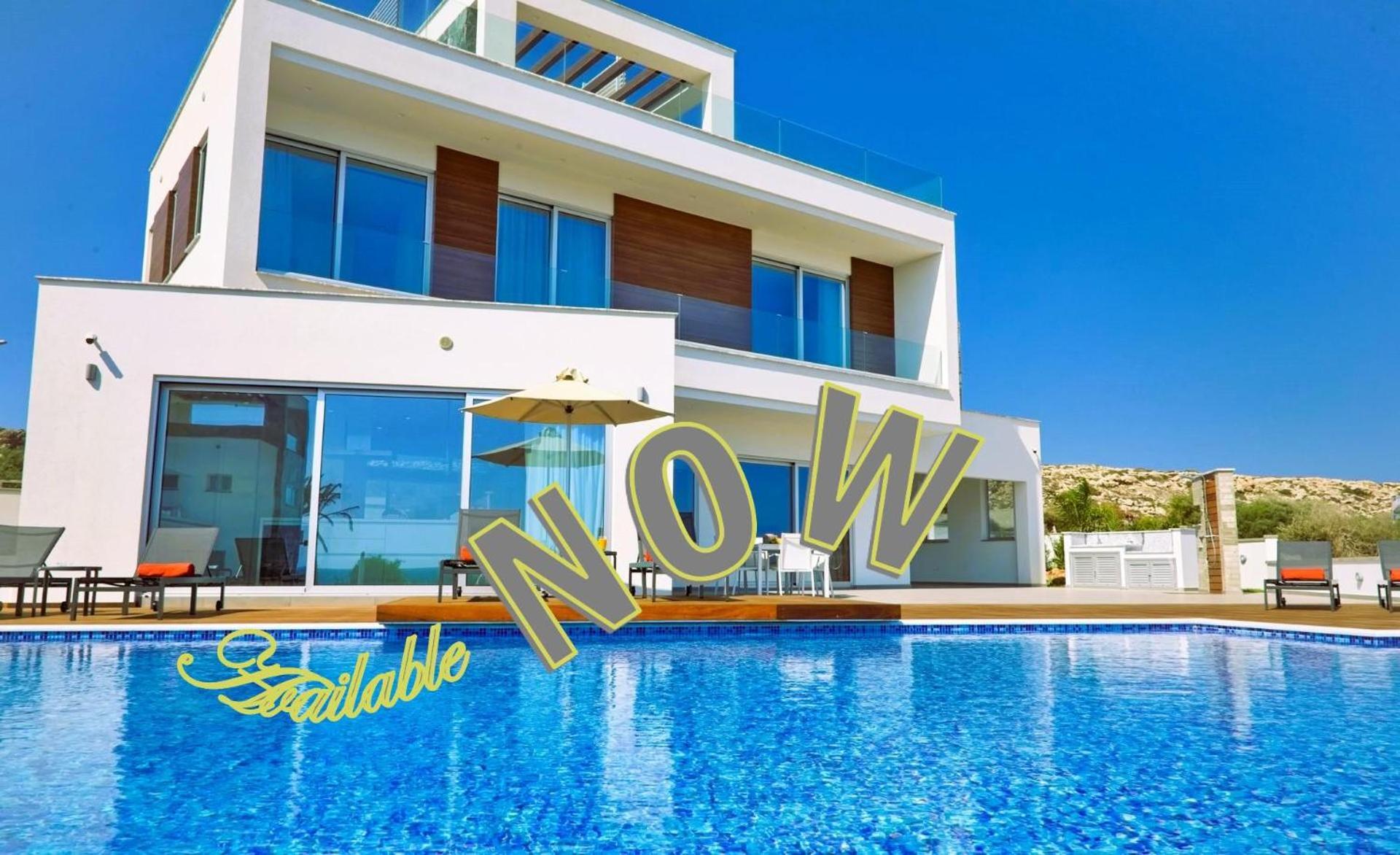 Beachfront Luxury Villa Idania Ayía Nápa Extérieur photo